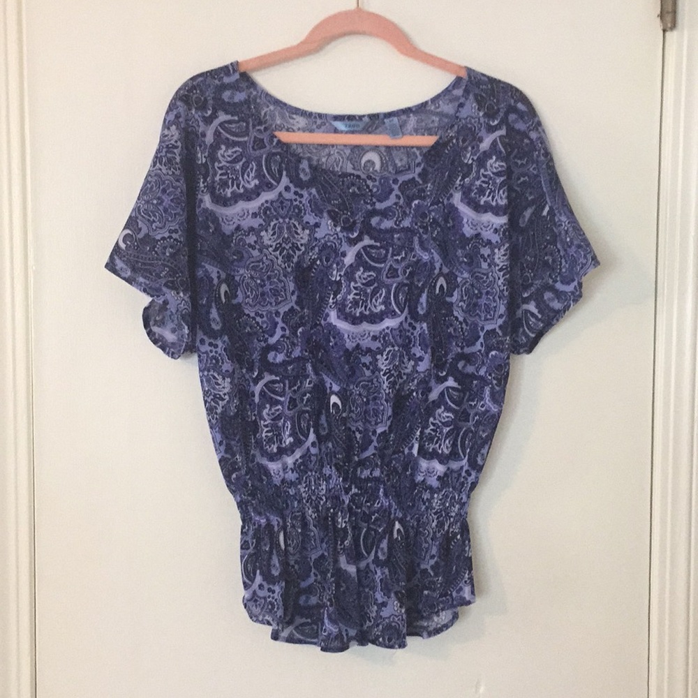 Izod paisley print blouse